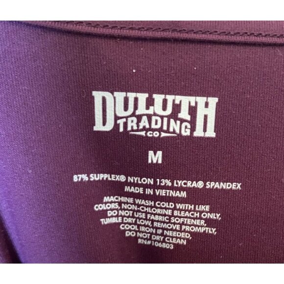 Duluth Trading NoGA Stretch Sleeveless Dress Purple Wine Size Medium M - Picture 3 of 4